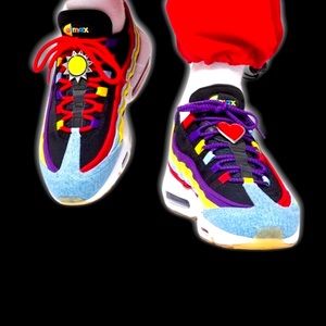 Nike Air Max 95 Blue denim - Multi Color - Chrome Yellow Sneakers